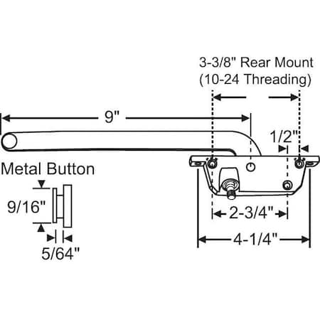 Strybuc Casement Operator Assembly 36-132